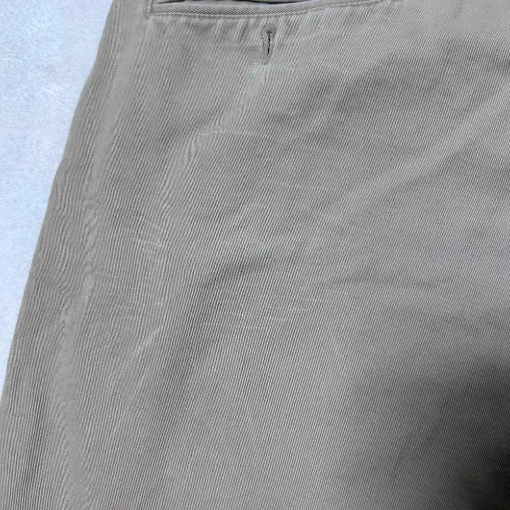 VINTAGE Polo Ralph Lauren Chino Shorts Mens 40 Khaki Pleated Front Made USA